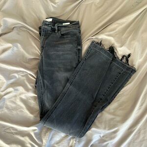Black flare jeans